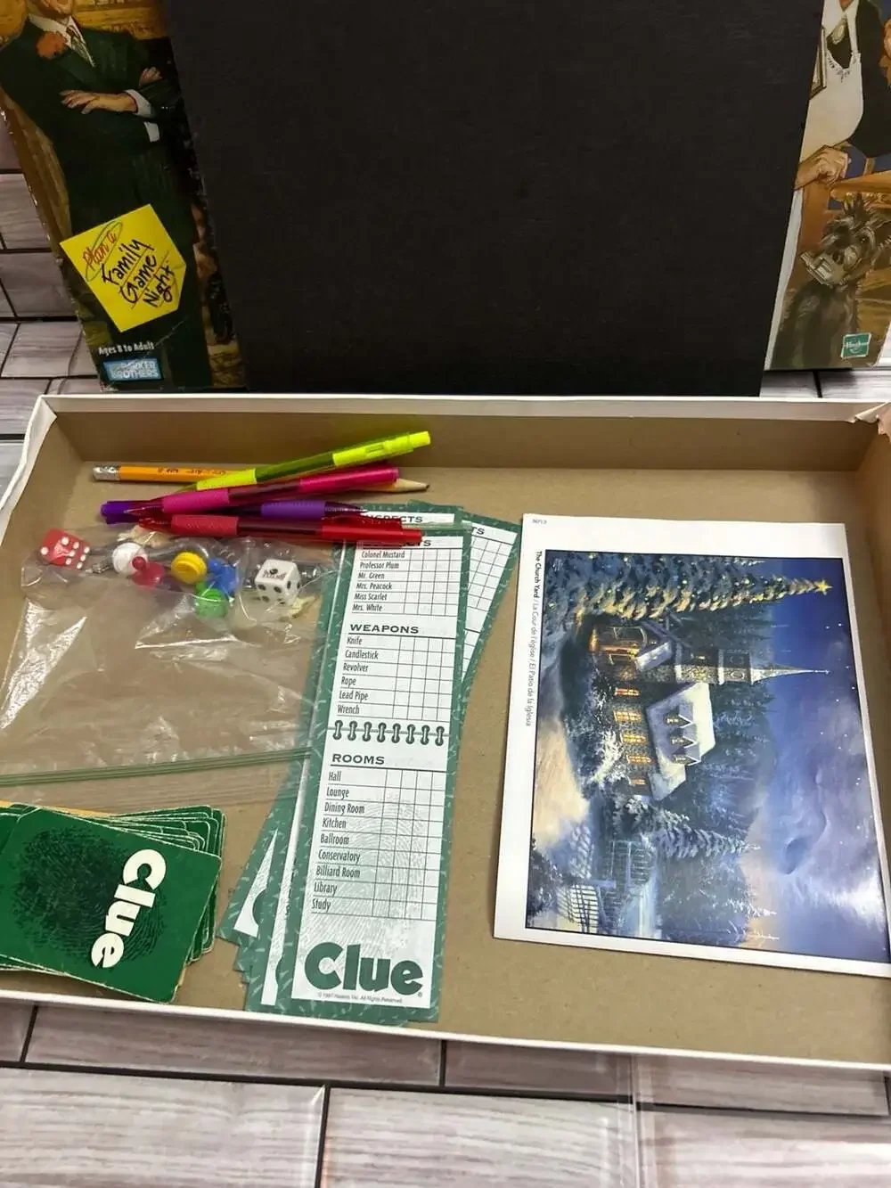Vintage 1996 Clue Board Game “classic Detective Game” by Hasbro.